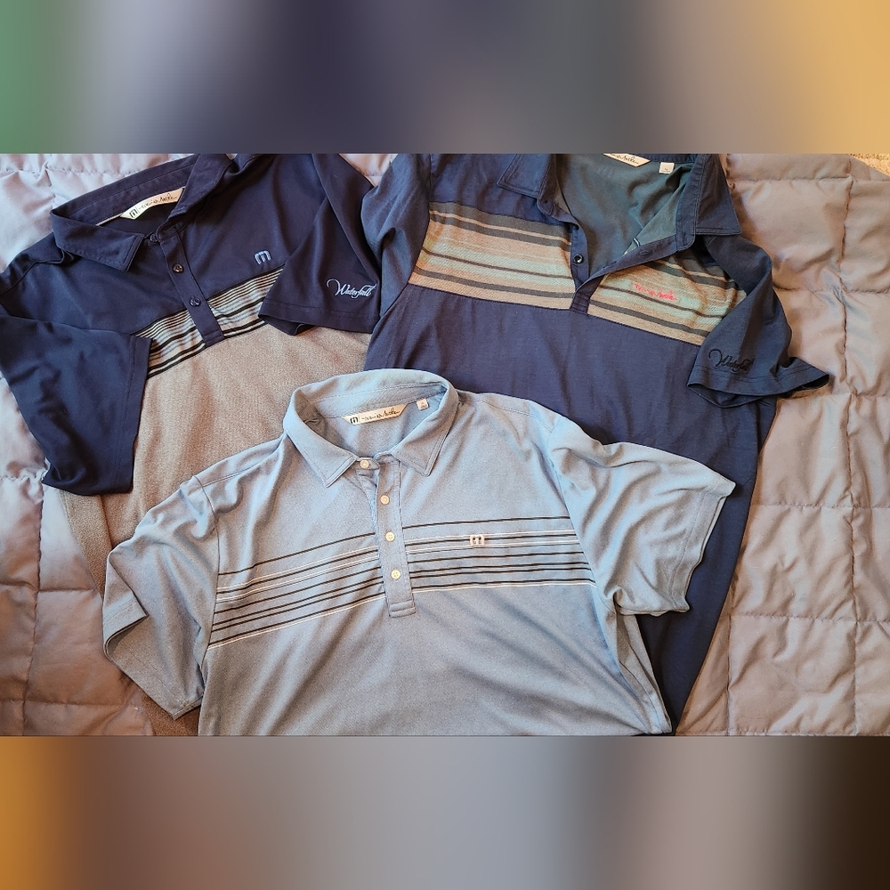 3 Mens Travis Mathew Golf Polos